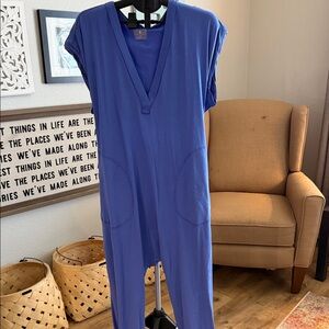 FP Movement by Free People Hot Shot V Neck Onesie - Violet Splendor